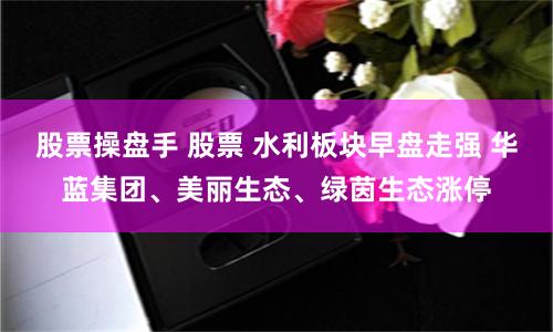 股票操盘手 股票 水利板块早盘走强 华蓝集团、美丽生态、绿茵生态涨停
