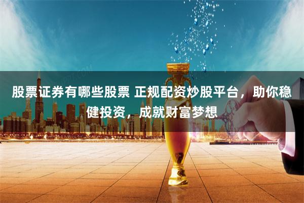股票证券有哪些股票 正规配资炒股平台，助你稳健投资，成就财富梦想
